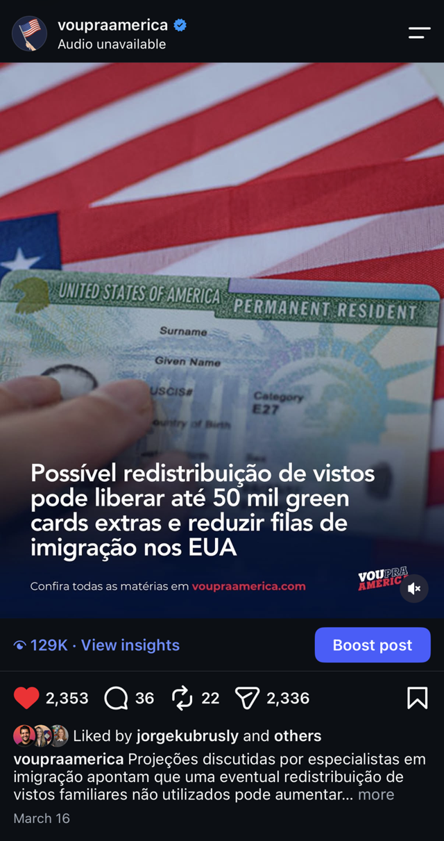 Redistribuição de vistos pode liberar até 50 mil green cards