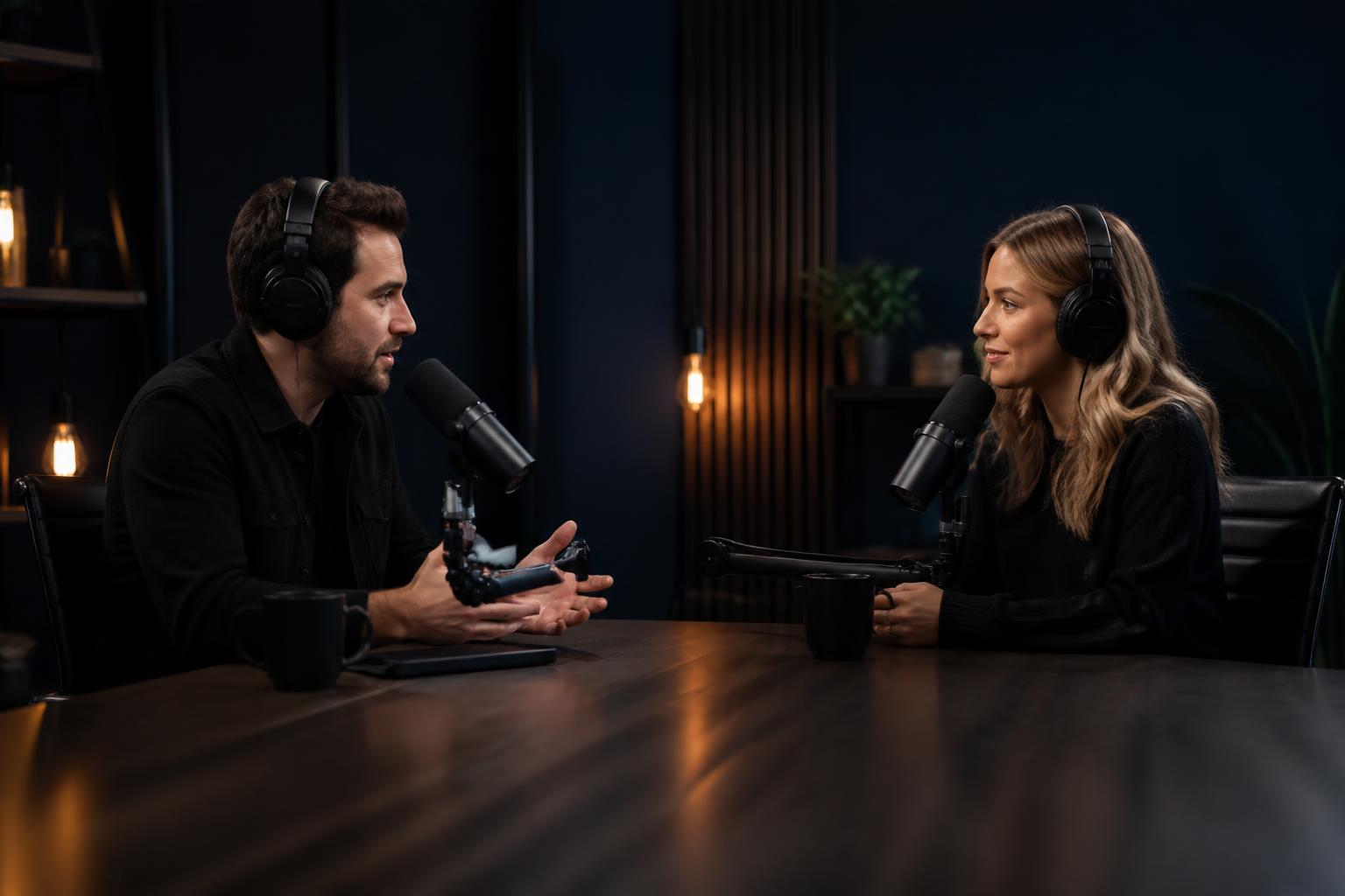 Gravação do podcast do Vou pra América